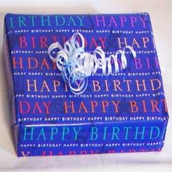 Blue Birthday Wrap